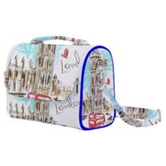 Big-ben-paris-clock-tower-vector-painted-london Satchel Shoulder Bag