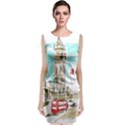 Big-ben-paris-clock-tower-vector-painted-london Sleeveless Velvet Midi Dress View1