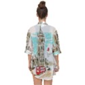 Big-ben-paris-clock-tower-vector-painted-london Open Front Chiffon Kimono View2