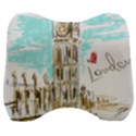 Big-ben-paris-clock-tower-vector-painted-london Velour Head Support Cushion View1