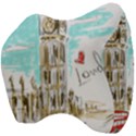 Big-ben-paris-clock-tower-vector-painted-london Velour Head Support Cushion View4