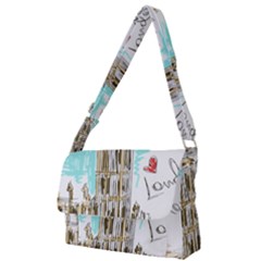 Big-ben-paris-clock-tower-vector-painted-london Full Print Messenger Bag (s)