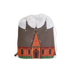 Gadang-minangkabau-people Drawstring Pouch (large)