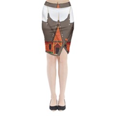 Gadang-minangkabau-people Midi Wrap Pencil Skirt