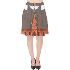 Gadang-minangkabau-people Velvet High Waist Skirt