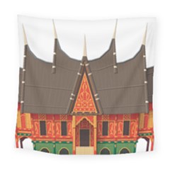 Gadang-minangkabau-people Square Tapestry (large)