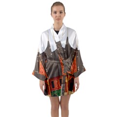 Gadang-minangkabau-people Long Sleeve Satin Kimono