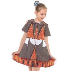 Gadang-minangkabau-people Kids  Short Sleeve Shirt Dress