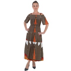 Gadang-minangkabau-people Shoulder Straps Boho Maxi Dress 