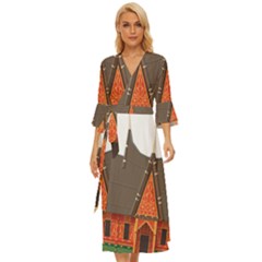 Gadang-minangkabau-people Midsummer Wrap Dress