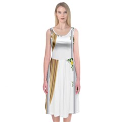 Window Midi Sleeveless Dress