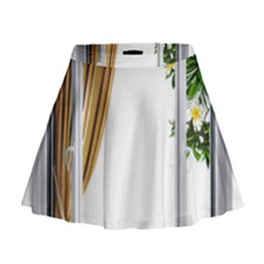 Window Mini Flare Skirt