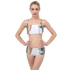 Window Layered Top Bikini Set