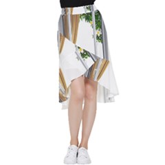 Window Frill Hi Low Chiffon Skirt