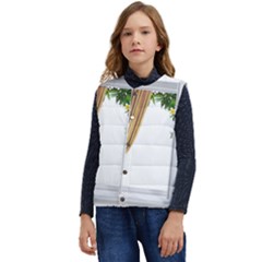 Window Kid s Short Button Up Puffer Vest	