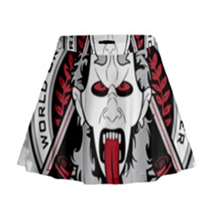 Krampus Mini Flare Skirt by Jancukart