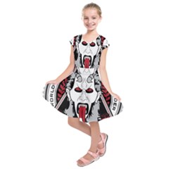 Krampus Kids  Short Sleeve Dress by Jancukart