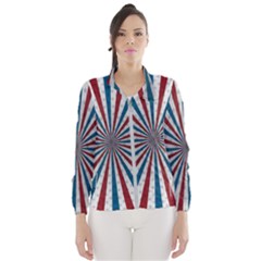 Usa-deco-background Women s Windbreaker