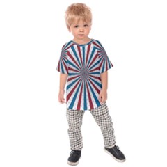 Usa-deco-background Kids  Raglan Tee