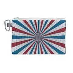 Usa-deco-background Canvas Cosmetic Bag (large)