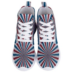 Usa-deco-background Women s Lightweight High Top Sneakers