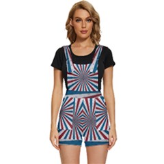 Usa-deco-background Short Overalls