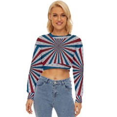 Usa-deco-background Lightweight Long Sleeve Sweatshirt