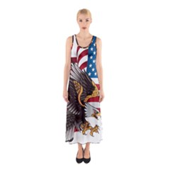 American-eagle- Clip-art Sleeveless Maxi Dress by Jancukart