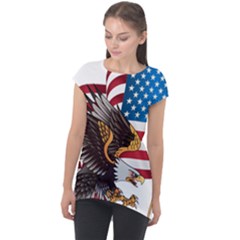 American-eagle- Clip-art Cap Sleeve High Low Top