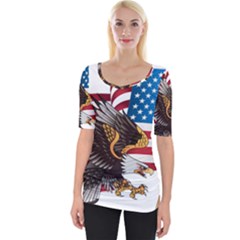 American-eagle- Clip-art Wide Neckline Tee