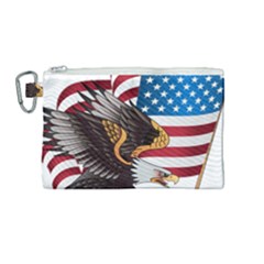 American-eagle- Clip-art Canvas Cosmetic Bag (medium)