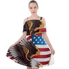 American-eagle- Clip-art Cut Out Shoulders Chiffon Dress