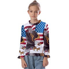 American-eagle- Clip-art Kids  Frill Detail Tee