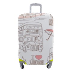 London-paris-drawing-vector-london-comics Luggage Cover (small) by Jancukart