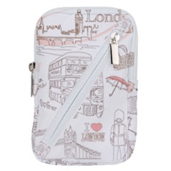 London-paris-drawing-vector-london-comics Belt Pouch Bag (small) by Jancukart