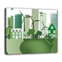 Vector-energy-saving-caring-for-the-earth Deluxe Canvas 24  x 20  (Stretched) View1