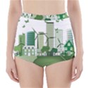 Vector-energy-saving-caring-for-the-earth High-Waisted Bikini Bottoms View1