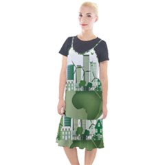 Vector-energy-saving-caring-for-the-earth Camis Fishtail Dress by Jancukart