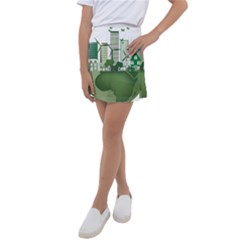 Vector-energy-saving-caring-for-the-earth Kids  Tennis Skirt by Jancukart