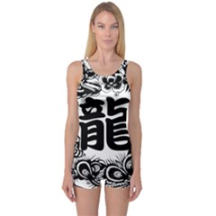 Chinese-dragon One Piece Boyleg Swimsuit