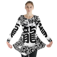 Chinese-dragon Long Sleeve Tunic 