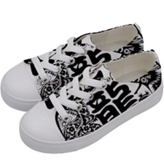 Chinese-dragon Kids  Low Top Canvas Sneakers