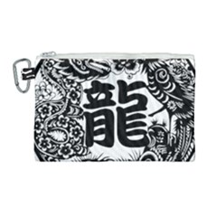 Chinese-dragon Canvas Cosmetic Bag (large)