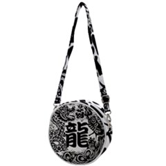 Chinese-dragon Crossbody Circle Bag