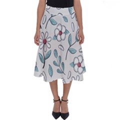 Flowers Pattern Perfect Length Midi Skirt by hanggaravicky2