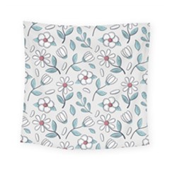 Flowers Pattern Square Tapestry (small)