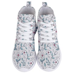 Flowers Pattern Women s Lightweight High Top Sneakers by hanggaravicky2