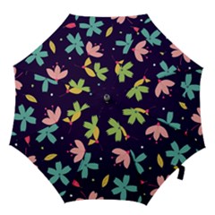 Colorful Floral Hook Handle Umbrellas (large)