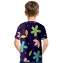 Colorful Floral Kids  Sport Mesh Tee View2