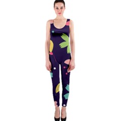 Colorful Floral One Piece Catsuit by hanggaravicky2